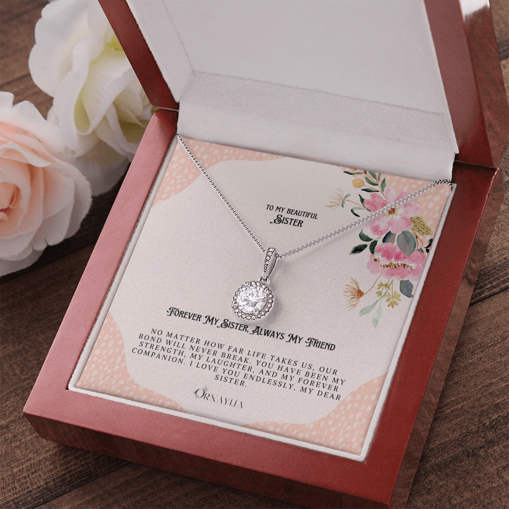 To my Sister- Hope necklace with a beautiful message