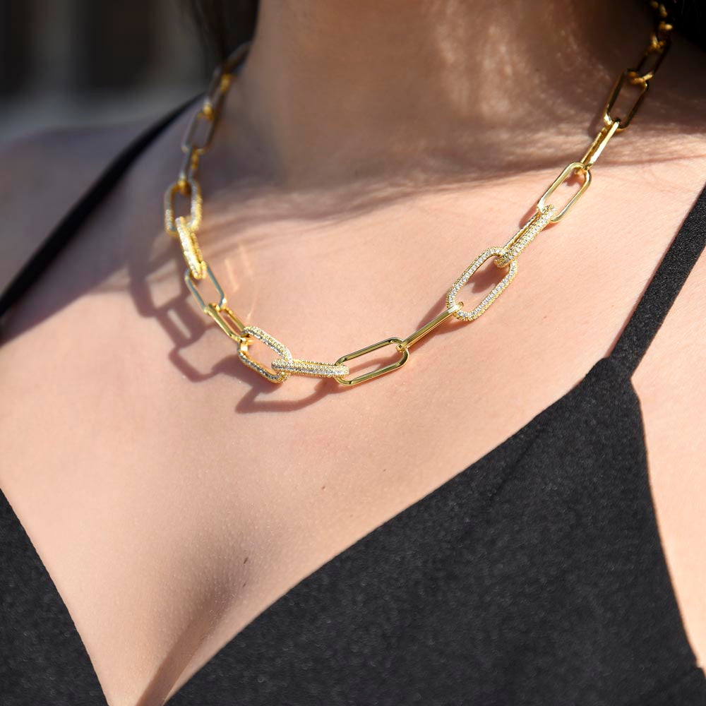 Stunning Paperclip necklace for Wife