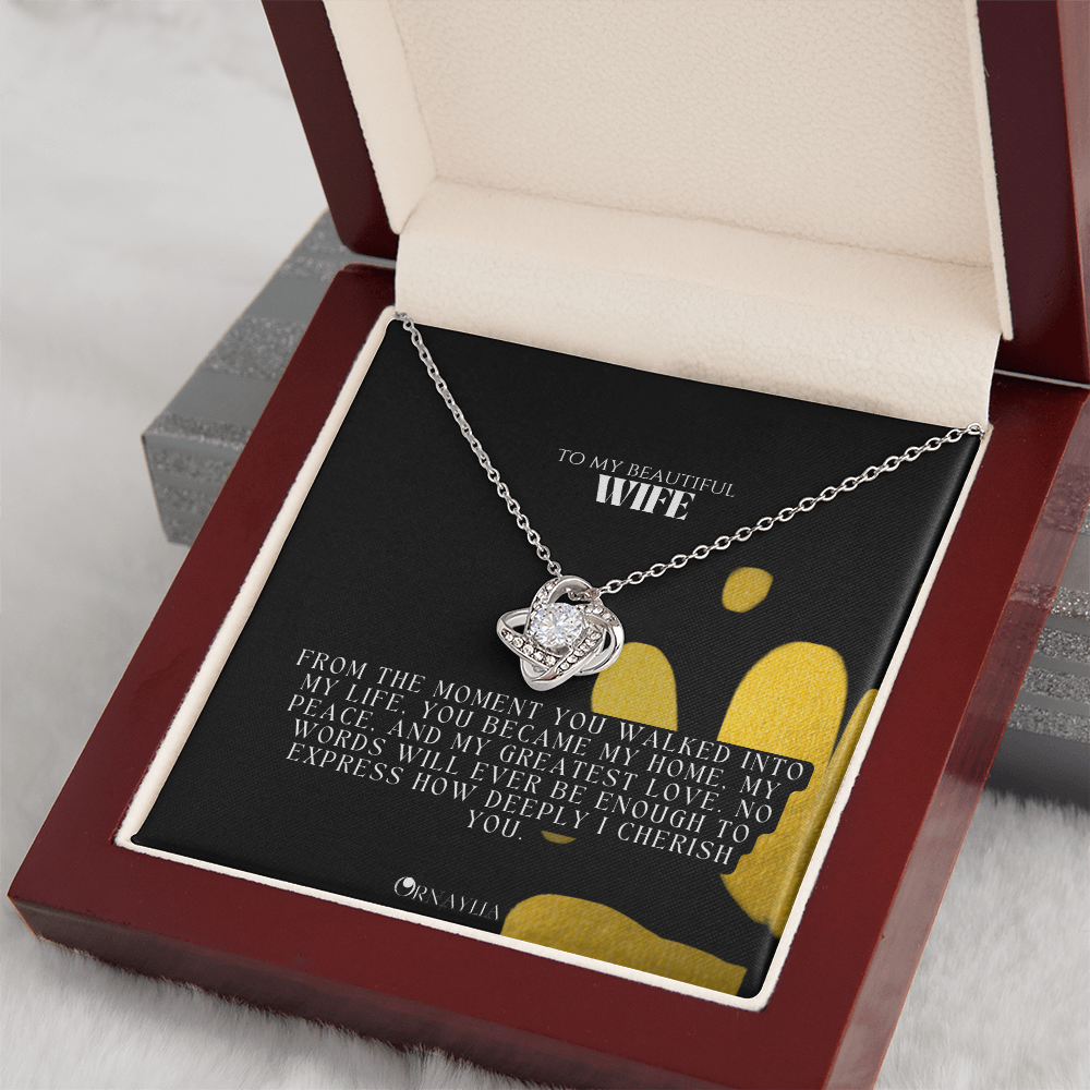 Beautiful Love know Necklace for Wife